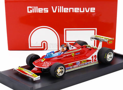 FERRARI - F1  312T4 N 12 2nd GP FRENCH GP 1979 GILLES VILLENEUVE - WITH DRIVER FIGURE - RED