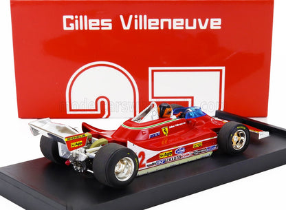 FERRARI - F1  312T4 N 12 2nd GP FRENCH GP 1979 GILLES VILLENEUVE - WITH DRIVER FIGURE - RED