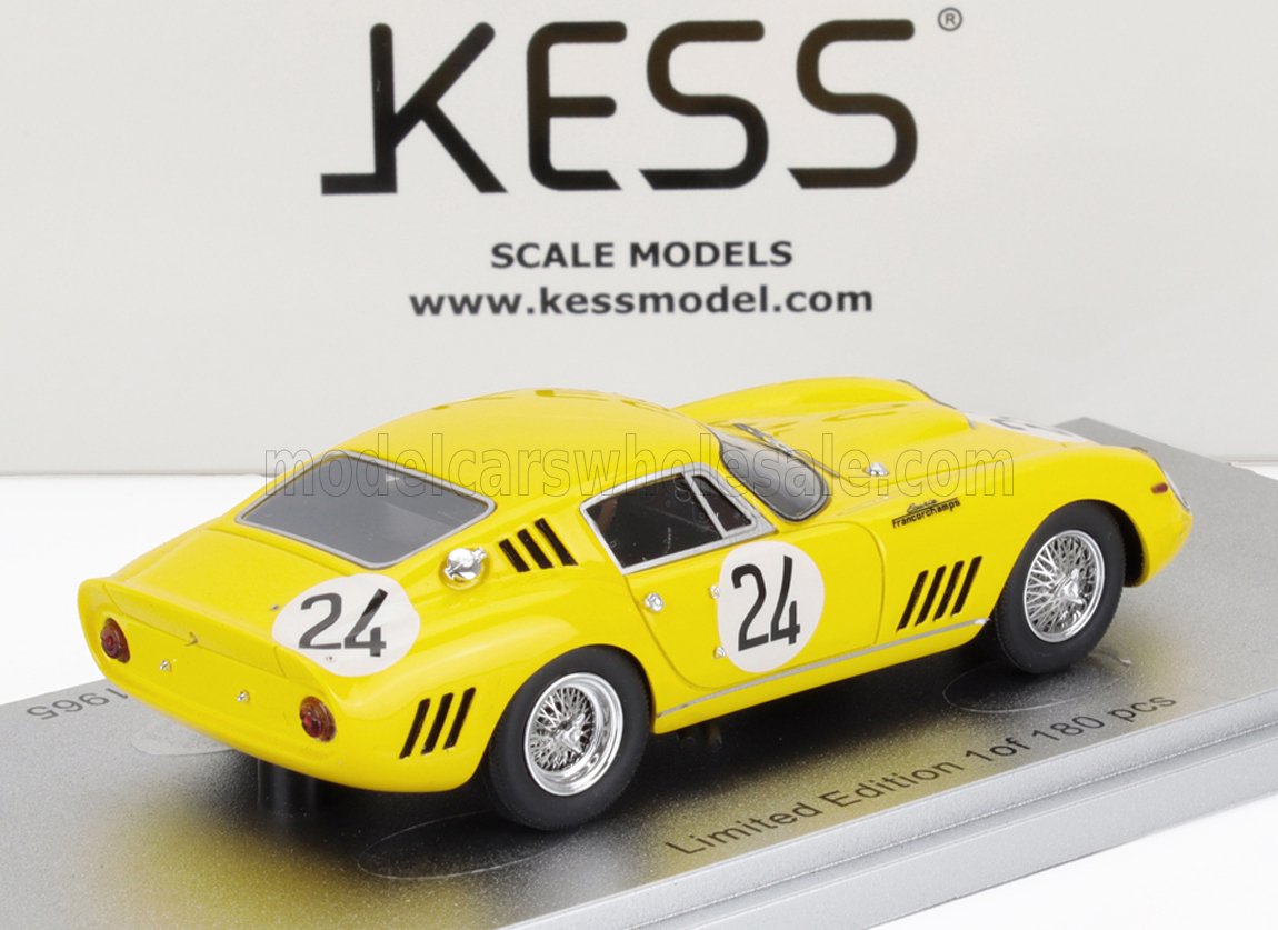 FERRARI - 275 GTB/C sn.6885 TEAM ECURIE FRANCORCHAMPS N 24 3rd 24h LE MANS 1965 WILLY MAIRESSE - JEAN BLATON (BEURLYS) - YELLOW - Vroomi