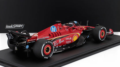 FERRARI - F1  SF-24 TEAM SCUDERIA FERRARI N 16 WINNER AUSTIN USA GP 2024 CHARLES LECLERC - CON VETRINA - WITH SHOWCASE - RED WHITE BLACK