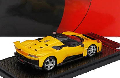 FERRARI - F80 2024 - SILVER RIMS - GIALLO TRISTRATO - YELLOW MET BLACK