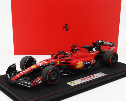 FERRARI | F1  SF-23 TEAM SCUDERIA FERRARI N 16 3rd BELGIUM SPA GP 2023 CHARLES LECLERC - CON VETRINA - WITH SHOWCASE