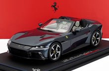 FERRARI - 12CILINDRI V12 830cv SPIDER OPEN 2024 - CON VETRINA - WITH SHOWCASE - BLU ROMA - BLUE MET