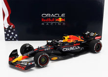 RED BULL - F1  RB18 TEAM ORACLE RED BULL RACING N 1 WORLD CHAMPION WINNER AUSTIN USA GP 2022 MAX VERSTAPPEN - MATT BLUE YELLOW RED