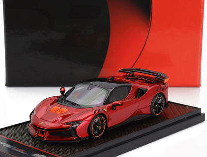 FERRARI - SF90 XX STRADALE 2024 - ROSSO FUOCO - RED ORANGE BLACK