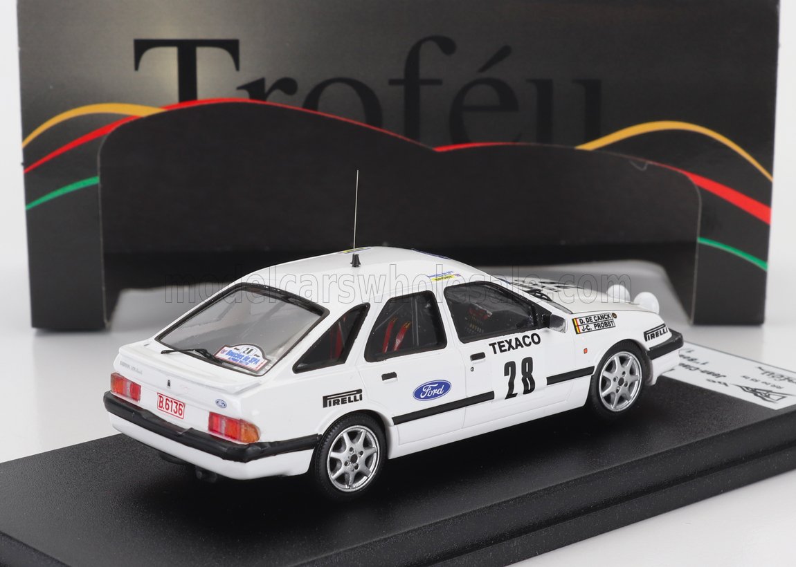FORD ENGLAND | SIERRA XR 4x4 N 28 WINNER RALLY BOUCLES DE SPA 1986 JEAN CLAUDE PROBST - DANNY DE CANCK