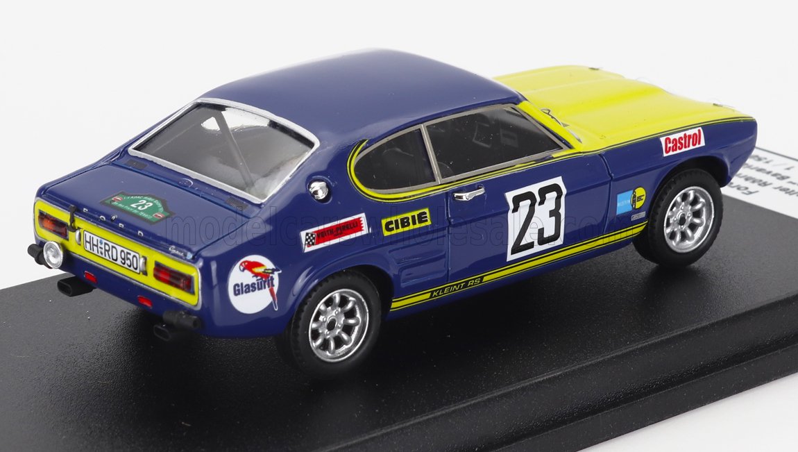 FORD ENGLAND | CAPRI 2600 (night version) N 23 2nd RALLY BAVARIA 1971 WALTER ROHRL - HERBERT MARECEK