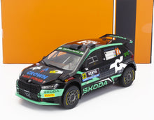 SKODA - FABIA RALLY2 EVO N 22 TEAM TOKSPORT WRT 6th RALLY SAFARI KENYA 2024 THIERRY NEUVILLE - MARTIJN WYDAEGHE- BLACK LIGHT GREEN