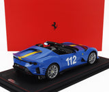 FERRARI | 812 COMPETIZIONE A SPIDER N 112 2022 - CON VETRINA - WITH SHOWCASE | FRENCH RACING BLU - YELLOW