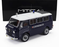 Modellino in scala Alfa Romeo F-12 Carabinieri blu e bianco di Vroomi, replica pressofusa dettagliata con insegne della polizia