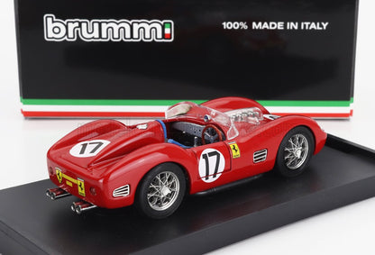 FERRARI - 250TR TESTAROSSA 3.0L V12 SPIDER TEAM NORTH AMERICAN RACING N.A.R.T. N. 17 2° posto 24 Ore di Le Mans 1960 RICARDO RODRIGUEZ - ANDRE PILETTE - modellino in scala rossa modellino Vroomi