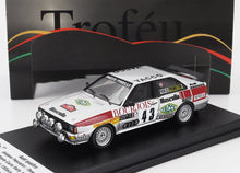 AUDI - QUATTRO (night version) N 43 RALLY MONTECARLO 1982 JACQUES PANCIATICI - DEMACHY - SILVER RED - Vroomi