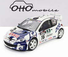 PEUGEOT - 206 WRC TEAM PEUGEOT ESSO N 15 RALLY TOUR DE CORSE 1999 GILLES PANIZZI - HERVE PANIZZI - WHITE BLUE
