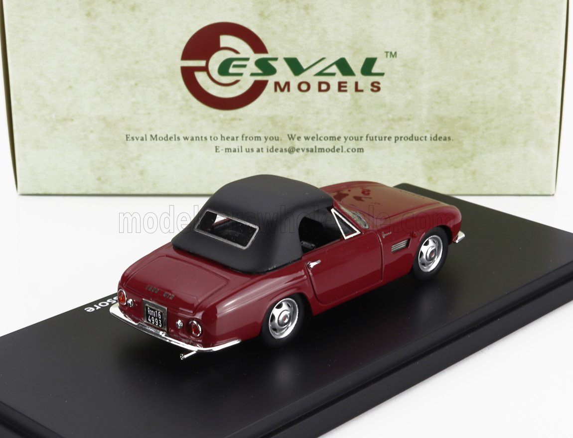 OSCA 1600GT Fissore Cabriolet Closed 1963 Brown Black Esval Model 1:43 scale model - image 2
