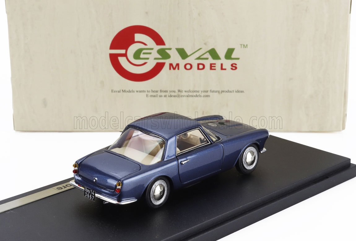 Fiat 1500 S Coupé by Fissore 1961 Blue Esval Model 1:43 scale model - image 2