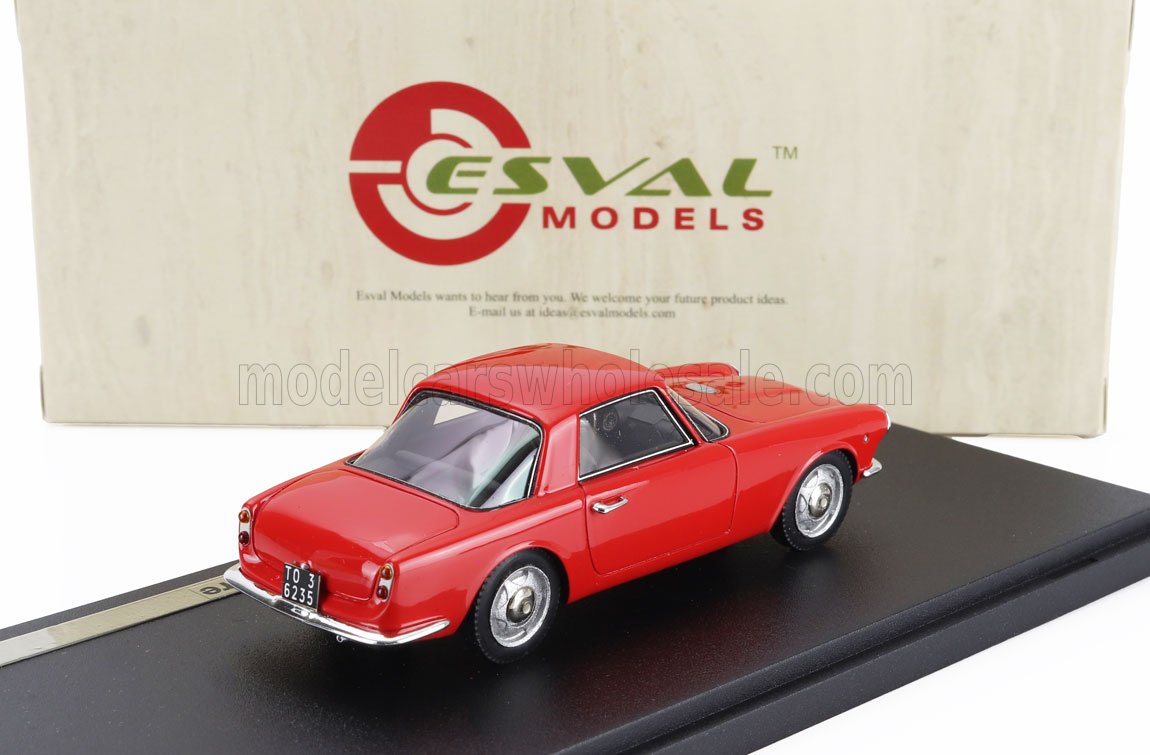 Fiat 1500 S Coupé by Fissore 1960 Red Esval Model 1:43 scale model - image 2