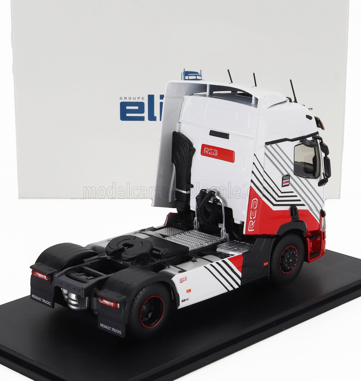 RENAULT - T480 TRACTOR TRUCK RED 13L 2-ASSI 2021 - WHITE RED - Vroomi