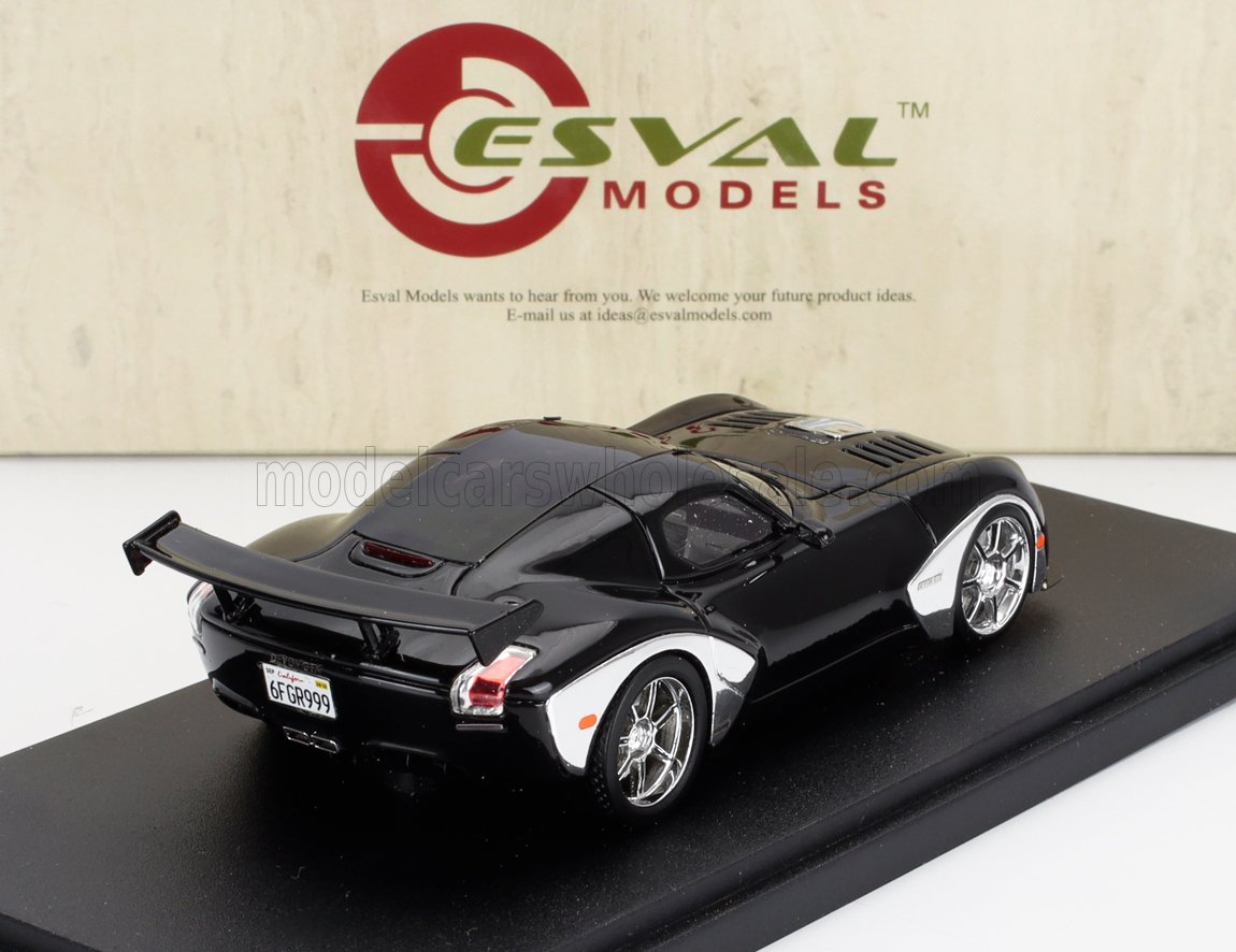 Devon GTX with Spoiler 2010 Black Chrome Esval Models 1:43 scale model - image 2