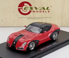 Red and black 2010 Devon GTX model car on display stand by Esval Models, offered on Vroomi