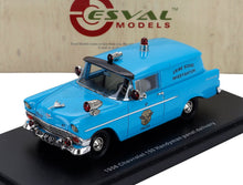 CHEVROLET - FURGONETA 150 DE LA POLICÍA 1956 - AZUL NEGRO