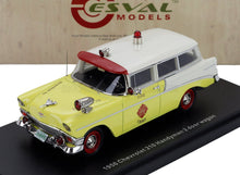 CHEVROLET - CAMIÓN DE BOMBEROS 210 HANDYMAN DE 1956 - AMARILLO, BLANCO Y ROJO