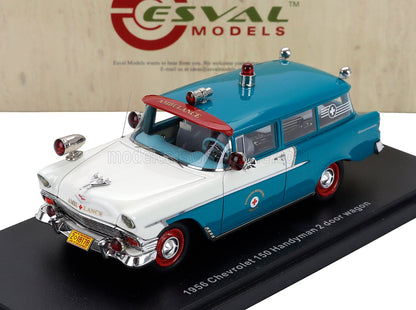 CHEVROLET - 150 HANDYMAN AMBULANCE 1956 - TORQUOISE WHITE RED