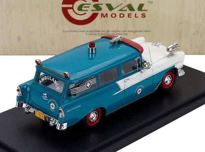 CHEVROLET - 150 HANDYMAN AMBULANCE 1956 - TORQUOISE WHITE RED