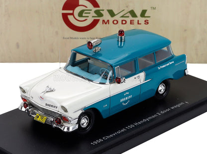 CHEVROLET - 150 HANDYMAN POLICE 1956 - TORQUOISE WHITE