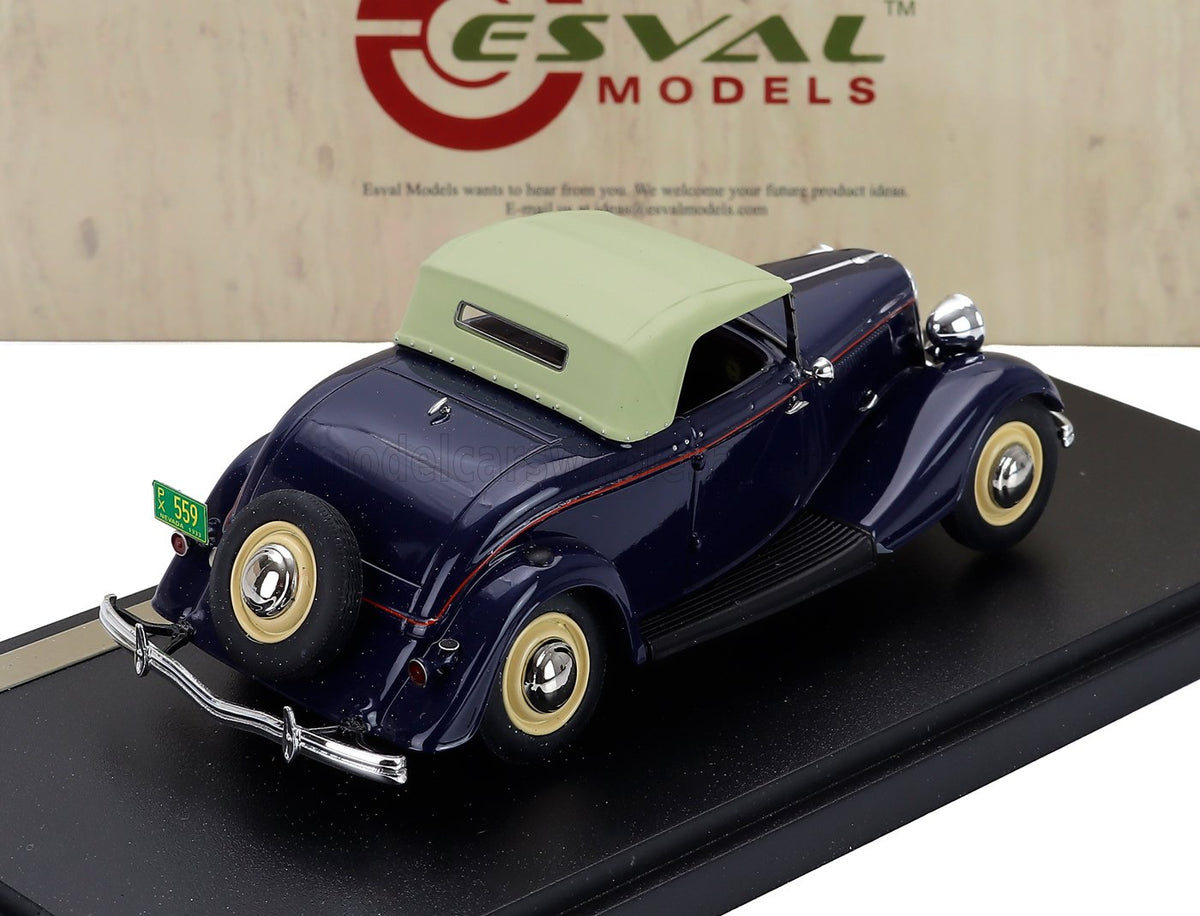 Ford Model 18 Roadster 1933 Blue Cream Esval Model 1:43 scale model - image 2