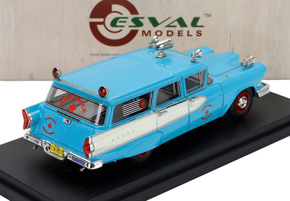 EDSEL - AMBULANCIA VILLAGER 1958 - AZUL CLARO Y BLANCO