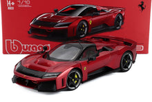 FERRARI - F80 2024 - SILVER BLACK WHEELS - ROSSO SUPERCAR - RED MET