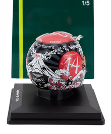 BELL – CASCO HELMET F1 FERNANDO ALONSO TEAM ASTON MARTIN ARAMCO COGNIZANT N 14 GROSSER PREIS VON JAPAN 2024 – VERSCHIEDENE