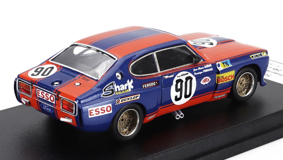 Ford Capri 2600 LV 3.0L V6 No. 90 Jean Claude Guerie Dominique Fornage Serge Godard 24h Le Mans 1974 Trofeu 1:43 scale model - image 2