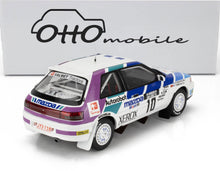 MAZDA - 323 GTX N 10 RALLY 1000 LAKES 1991 TOMMY MAKINEN - SEPPO HARJANNE - WHITE BLUE PURPLE
