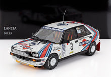 LANCIA - DELTA HF INTEGRALE 4WD TEAM MARTINI RACING (night version) N 3 WINNER RALLY MONTECARLO 1988 BRUNO SABY - JEAN FRANCOIS FAUCHILLE - WHITE BLUE RED