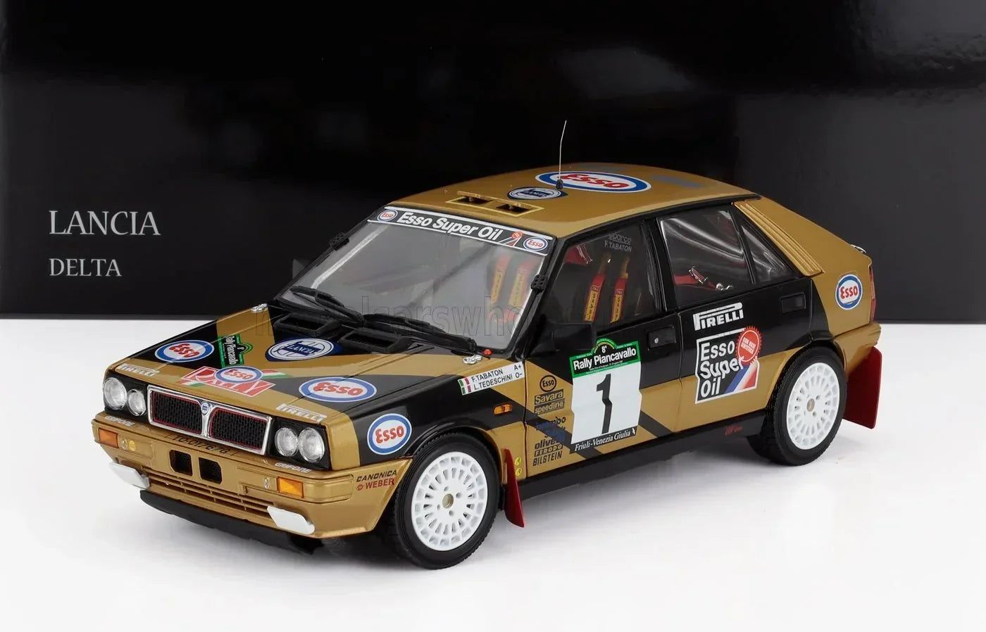 Lancia Delta HF Integrale Scale Model Car - Team Esso 1987