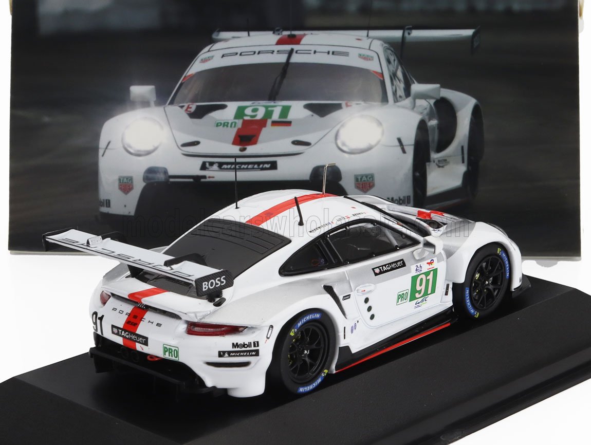 Porsche 911 991-2 4.2L Porsche GT No. 91 Bruni Lietz Makowiecki Winner LMGTE Pro 24h Le Mans 2022 IXO Models 1:43 scale model - image 2