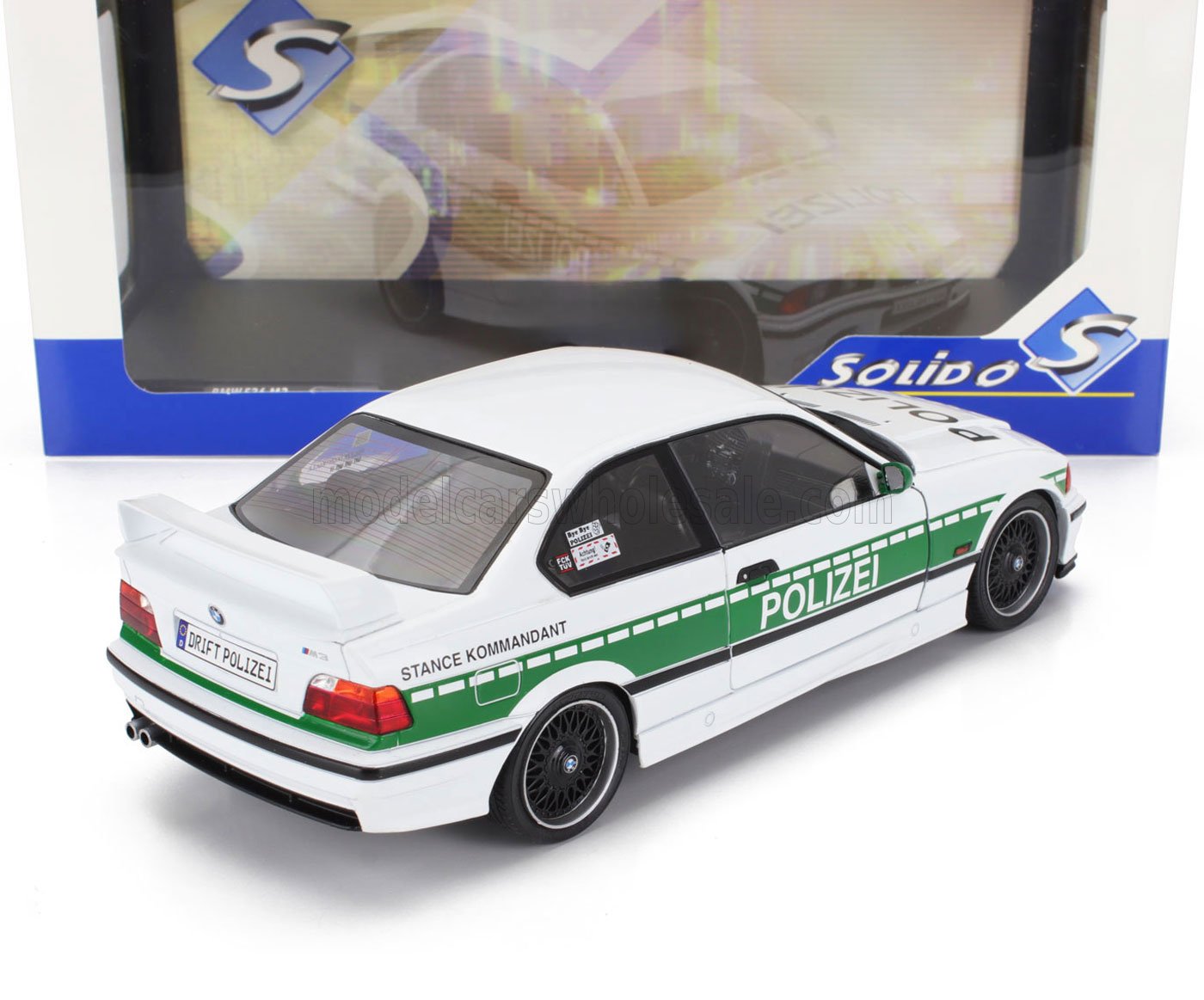 BMW - 3-SERIES M3 (E36) COUPE POLIZEI 1991 - WHITE GREEN - Vroomi