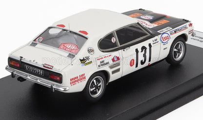 FORD ENGLAND - CAPRI 2300 (night version) N 131 RALLY MONTECARLO 1971 BRUNO SABY - BERNARD MOYET - WHITE BLACK