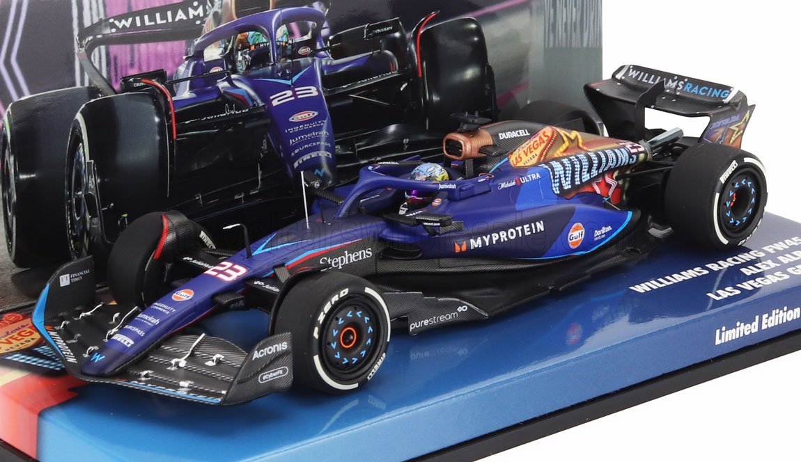 WILLIAMS - F1  FW45 TEAM WILLIAMS RACING GULF N 23 LAS VEGAS USA GP 2023 ALEXANDER ALBON - BLUE BLACK