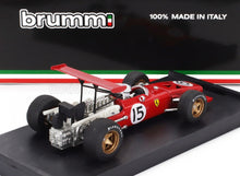 FERRARI - F1 312 N 15 SPAIN GP 1969 CHRIS AMON - WITH DRIVER FIGURE - RED WHITE Scale model car on Vroomi