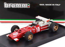 FERRARI - F1 312 N 10 ITALY GP 1969 PEDRO RODRIGUEZ - WITH DRIVER FIGURE - RED WHITE Scale model car on Vroomi