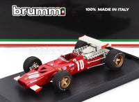 Modellino in scala Brumm rosso, numero 10, esposto su Vroomi per collezionisti e appassionati di motorsport.