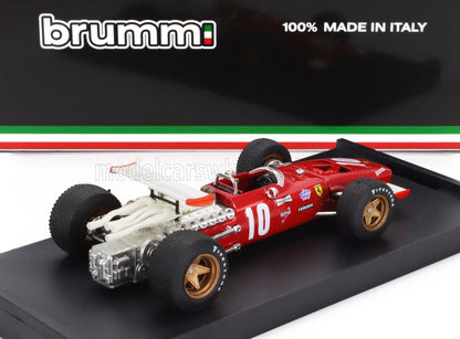 FERRARI - F1 312 N 1 GP D'ITALIA 1969 PEDRO RODRIGUEZ - ROSSO BIANCO modellino in scala modellino Vroomi