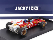 FERRARI - F1 312B N 27 BELGIUM GP 1970 JACKY ICKX - WITH DRIVER FIGURE - RED WHITE Scale model car on Vroomi