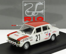 FIAT - 128 (night version) N 21 RALLY MONTECARLO 1970 ALAIN JALLOT - GERARD MARION - WHITE RED