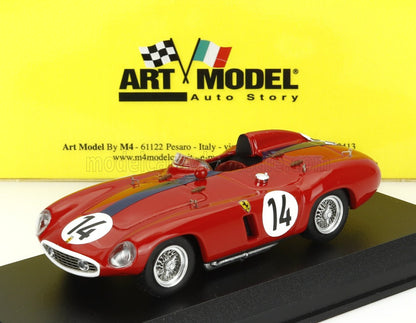 FERRARI - 750 MONZA 3.0L SPIDER N 14 TEAM MIKE SPARKEN 24h LE MANS 1955  MASTEN GREGORY - MICHEL POBEJERSKY (MIKE SPARKEN) - RED BLUE