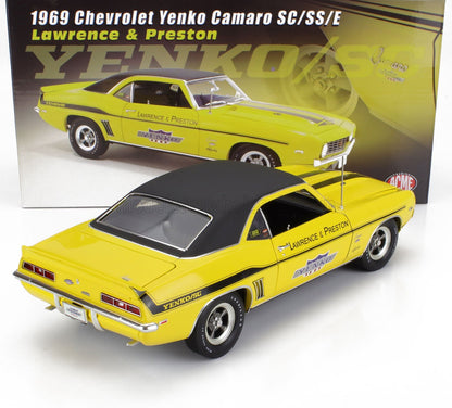 CHEVROLET - CAMARO YENKO SC/SS/E COUPE LAWRENCE & PRESTON 1969 - YELLOW BLACK - Vroomi