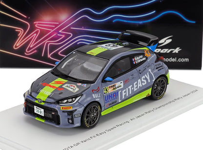 TOYOTA - YARIS GR TEAM FIT-EASY SPARK RACING N 43 RALLY JAPAN 2024 DIDIER AURIOL - DENIS GIRAUDET - BLUE GREEN BLACK
