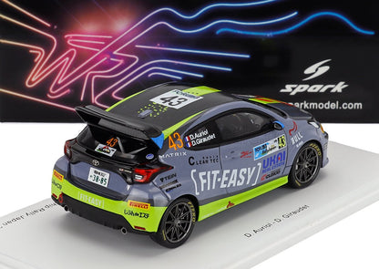 TOYOTA - YARIS GR TEAM FIT-EASY SPARK RACING N 43 RALLY JAPAN 2024 DIDIER AURIOL - DENIS GIRAUDET - BLUE GREEN BLACK